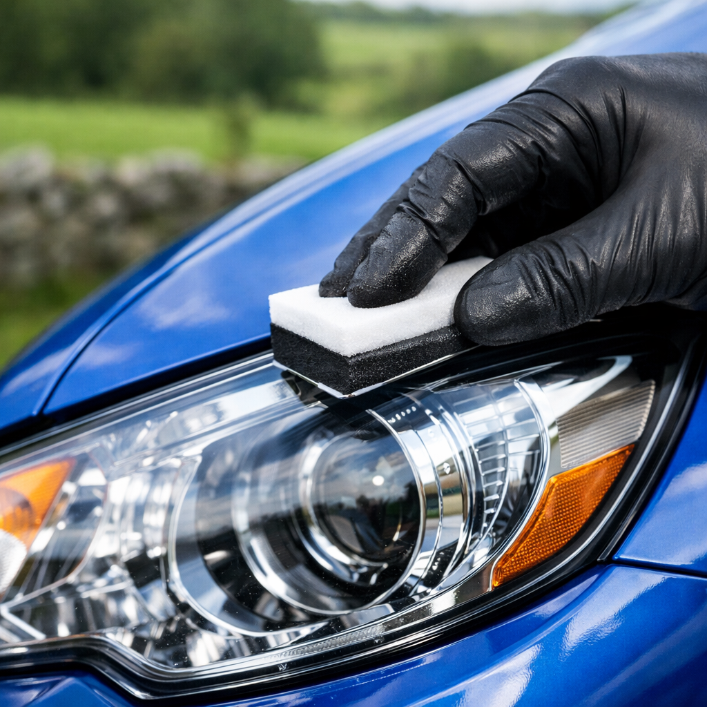 The Headlight UV Sunburn: Why Your Car’s Lenses Need a Mobile Valeting SPF in Downpatrick and Beyond